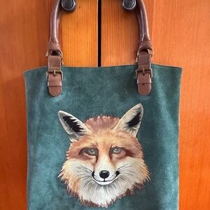 Anthropologie Garden Guest suede bag, Miss Albright